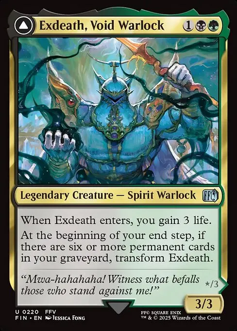 Exdeath, Void Warlock // Neo Exdeath, Dimension's End - Foil