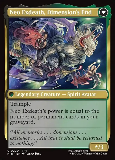 Exdeath, Void Warlock // Neo Exdeath, Dimension's End - Foil