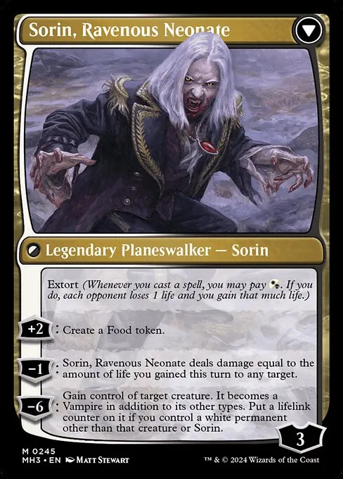 Sorin of House Markov // Sorin, Ravenous Neonate - Foil
