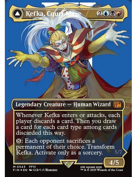 Kefka, Court Mage // Kefka, Ruler of Ruin - Foil
