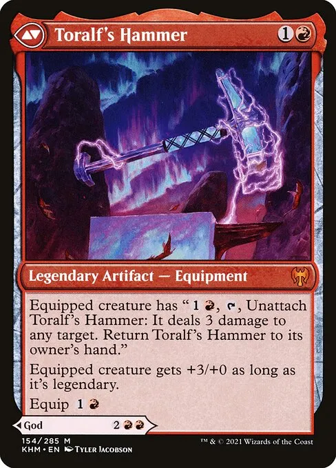 Toralf, God of Fury // Toralf's Hammer - Foil