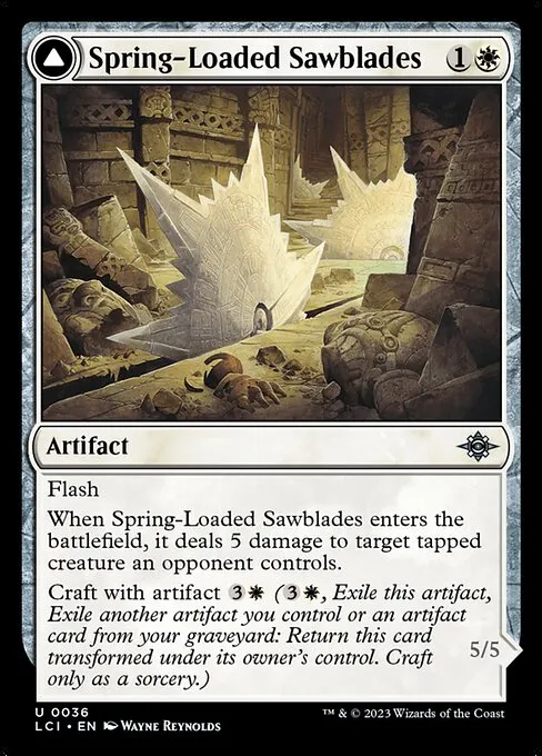 Spring-Loaded Sawblades // Bladewheel Chariot - Foil