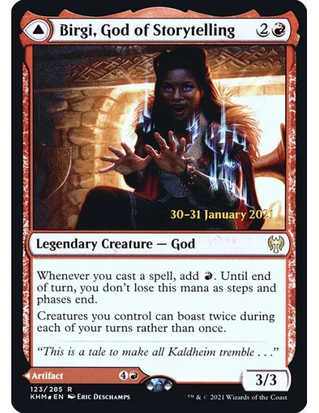 Birgi, God of Storytelling // Harnfel, Horn of Bounty - Foil