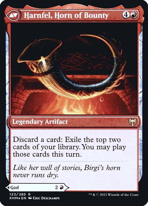 Birgi, God of Storytelling // Harnfel, Horn of Bounty - Foil