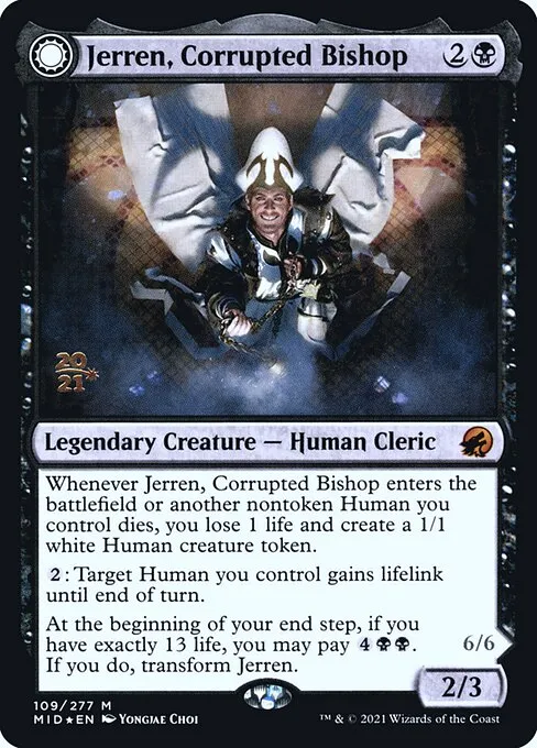 Jerren, Corrupted Bishop // Ormendahl, the Corrupter - Foil