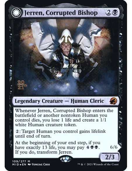 Jerren, Corrupted Bishop // Ormendahl, the Corrupter - Foil