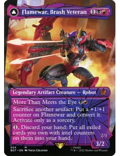 Flamewar, Brash Veteran // Flamewar, Streetwise Operative - Foil