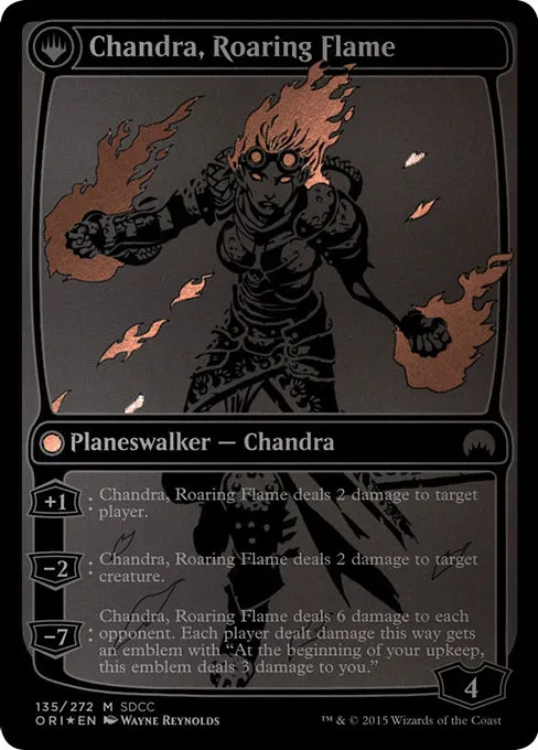 Chandra, Fire of Kaladesh // Chandra, Roaring Flame - Foil