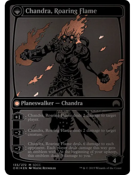 Chandra, Fire of Kaladesh // Chandra, Roaring Flame - Foil