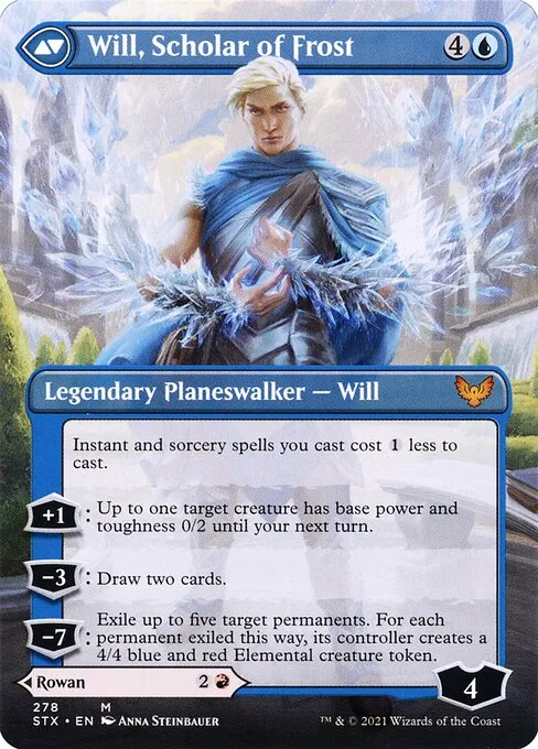 Rowan, Scholar of Sparks // Will, Scholar of Frost - Foil