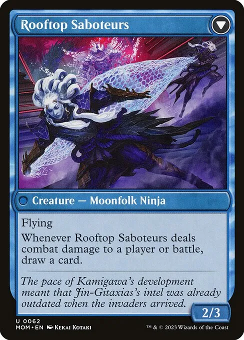 Invasion of Kamigawa // Rooftop Saboteurs - Foil