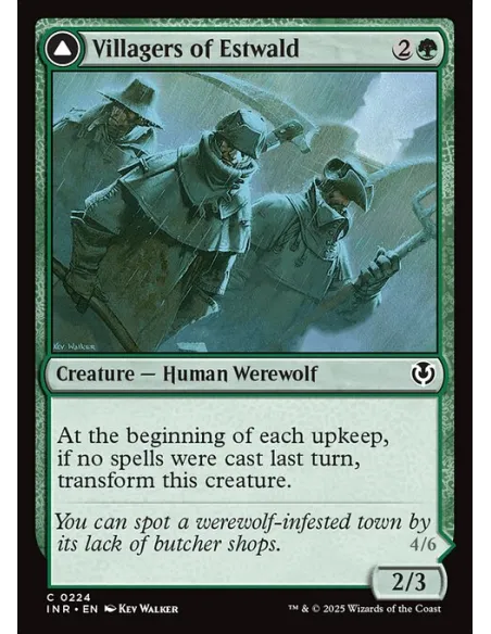 Villagers of Estwald // Howlpack of Estwald - Foil