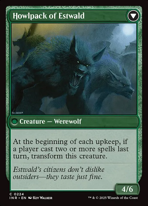 Villagers of Estwald // Howlpack of Estwald - Foil