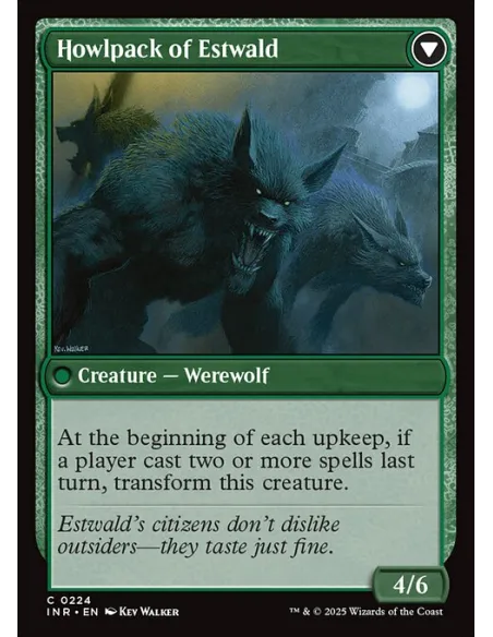 Villagers of Estwald // Howlpack of Estwald - Foil