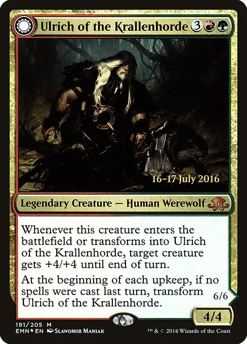 Ulrich of the Krallenhorde // Ulrich, Uncontested Alpha - Foil