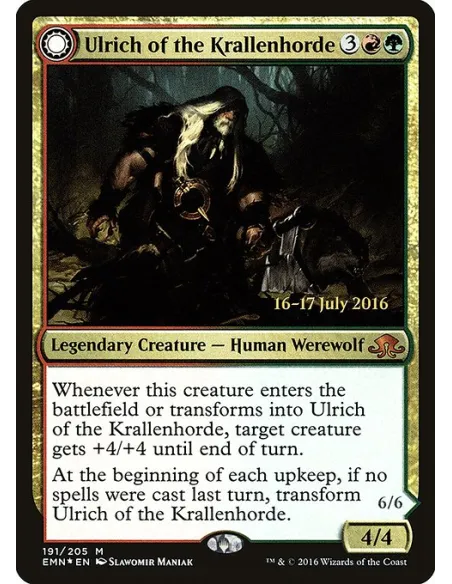 Ulrich of the Krallenhorde // Ulrich, Uncontested Alpha - Foil