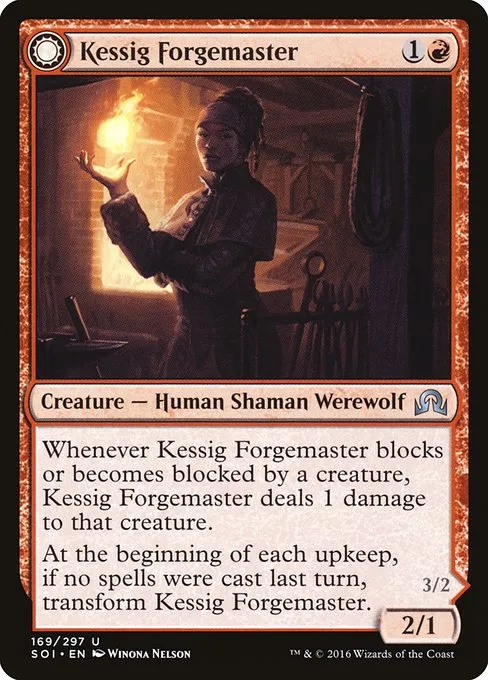 Kessig Forgemaster // Flameheart Werewolf - Foil