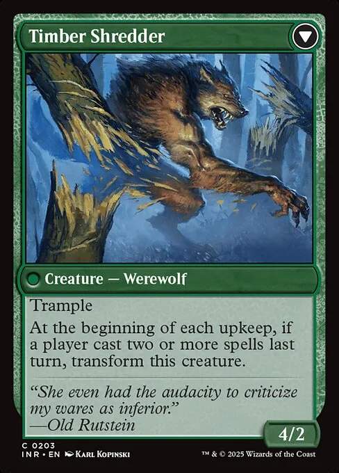 Hinterland Logger // Timber Shredder - Foil