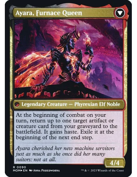 Ayara, Widow of the Realm // Ayara, Furnace Queen - Foil