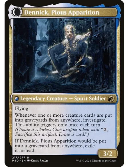 Dennick, Pious Apprentice // Dennick, Pious Apparition - Foil