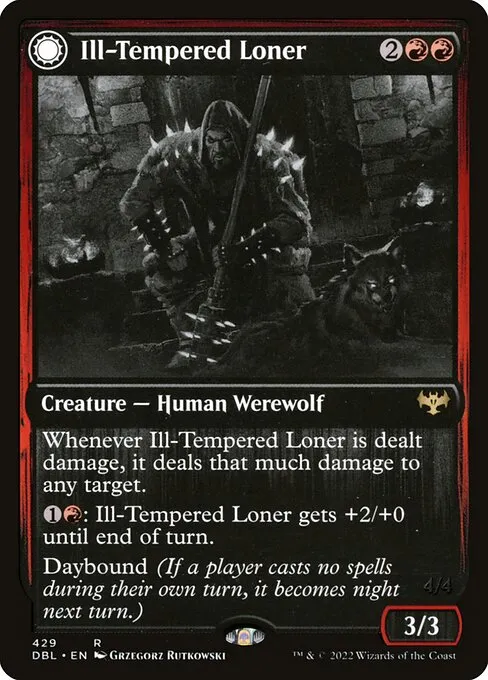 Ill-Tempered Loner // Howlpack Avenger - Foil