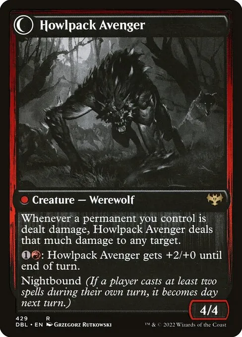 Ill-Tempered Loner // Howlpack Avenger - Foil