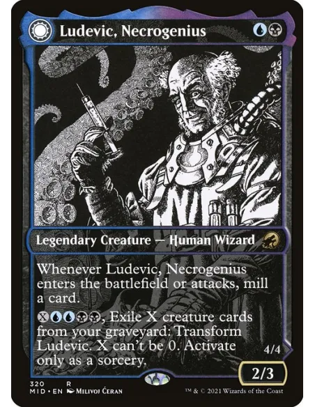 Ludevic, Necrogenius // Olag, Ludevic's Hubris - Foil