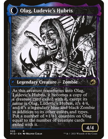Ludevic, Necrogenius // Olag, Ludevic's Hubris - Foil
