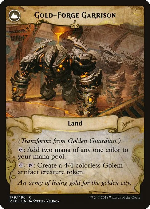 Golden Guardian // Gold-Forge Garrison - Foil