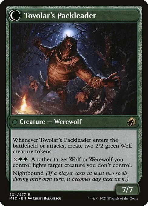 Tovolar's Huntmaster // Tovolar's Packleader - Foil