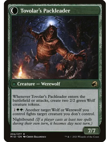 Tovolar's Huntmaster // Tovolar's Packleader - Foil