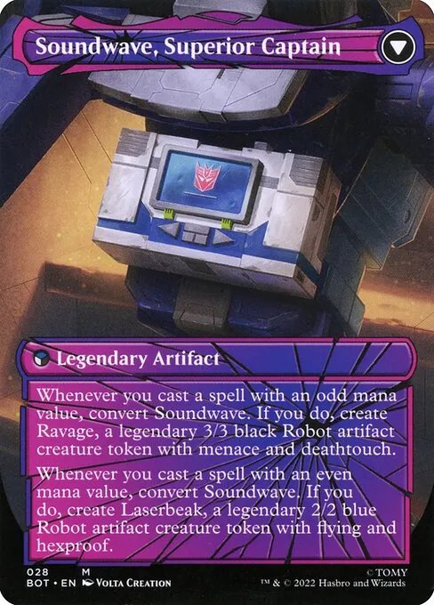 Soundwave, Sonic Spy // Soundwave, Superior Captain - Foil