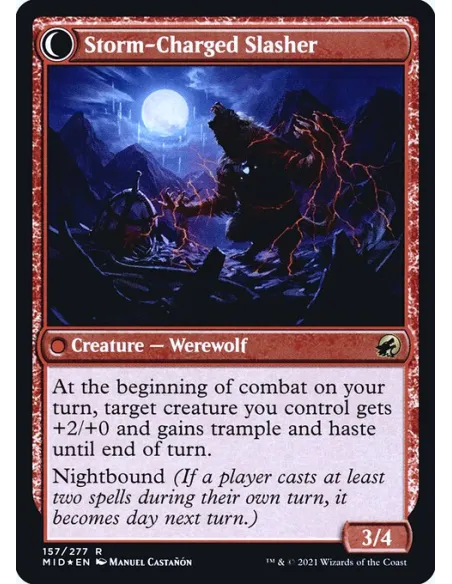 Reckless Stormseeker // Storm-Charged Slasher - Foil