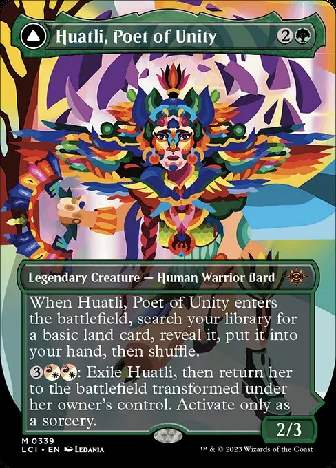 Huatli, Poet of Unity // Roar of the Fifth People - Foil