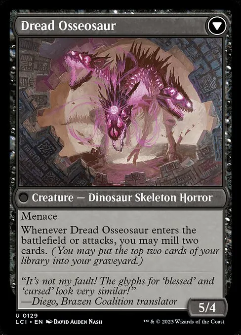 Visage of Dread // Dread Osseosaur - Foil