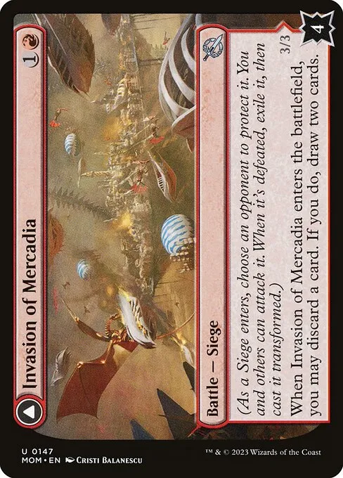Invasion of Mercadia // Kyren Flamewright - Foil