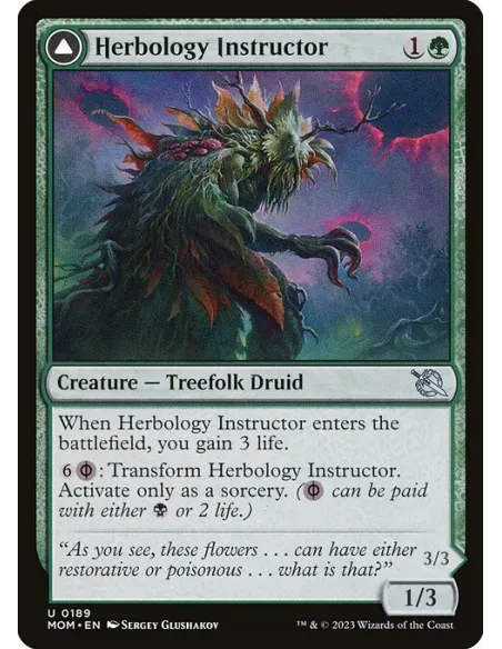 Herbology Instructor // Malady Invoker - Foil
