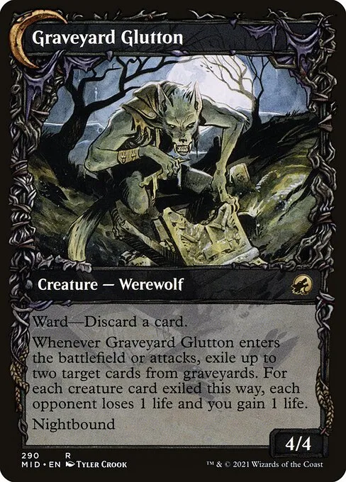 Graveyard Trespasser // Graveyard Glutton - Foil