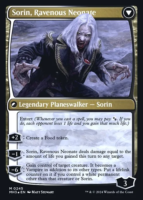 Sorin of House Markov // Sorin, Ravenous Neonate - Foil