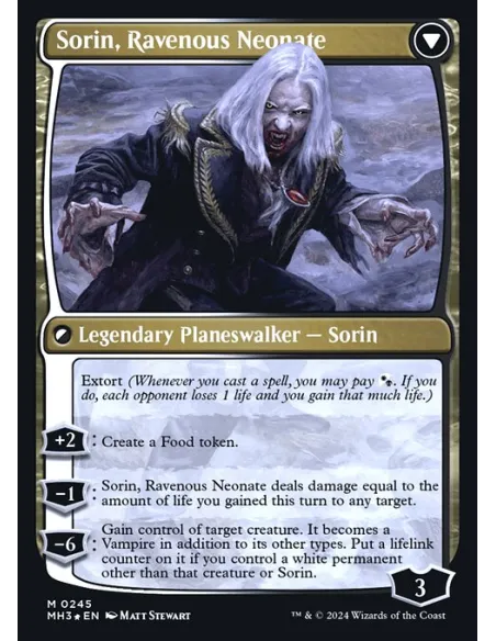 Sorin of House Markov // Sorin, Ravenous Neonate - Foil