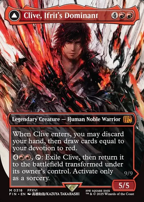 Clive, Ifrit's Dominant // Ifrit, Warden of Inferno - Foil