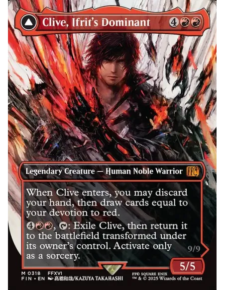 Clive, Ifrit's Dominant // Ifrit, Warden of Inferno - Foil