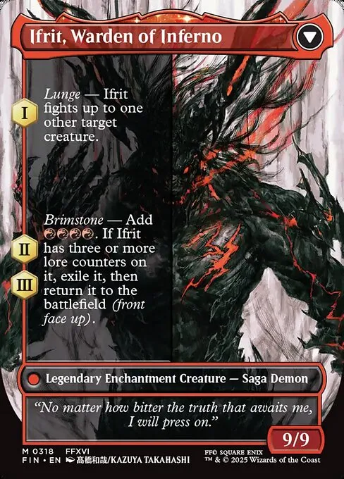 Clive, Ifrit's Dominant // Ifrit, Warden of Inferno - Foil