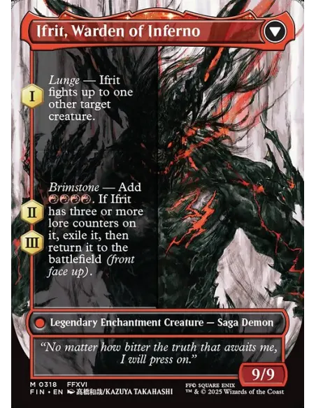 Clive, Ifrit's Dominant // Ifrit, Warden of Inferno - Foil