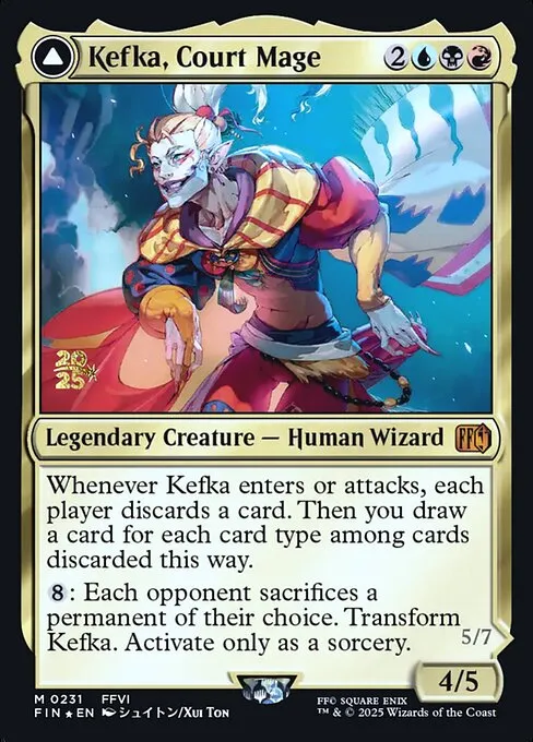 Kefka, Court Mage // Kefka, Ruler of Ruin - Foil