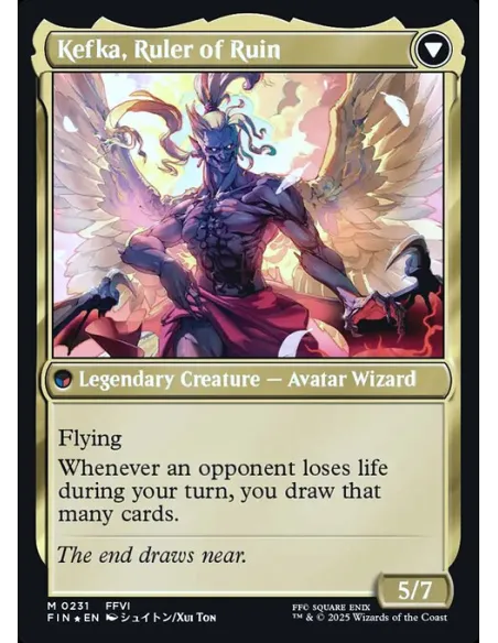 Kefka, Court Mage // Kefka, Ruler of Ruin - Foil