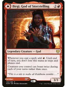 Birgi, God of Storytelling // Harnfel, Horn of Bounty