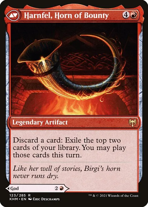 Birgi, God of Storytelling // Harnfel, Horn of Bounty - Foil