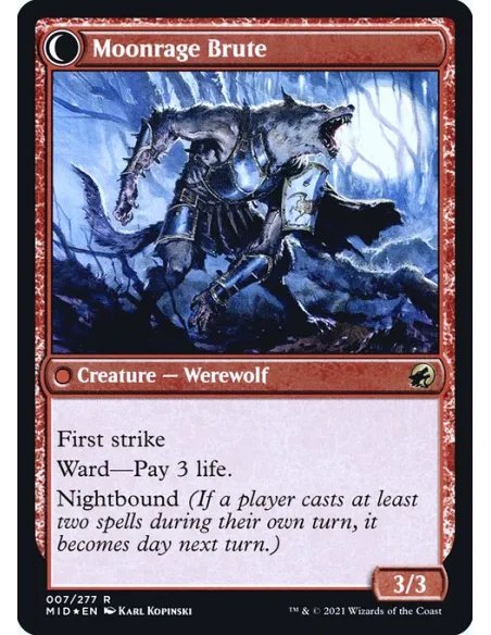 Brutal Cathar // Moonrage Brute - Foil