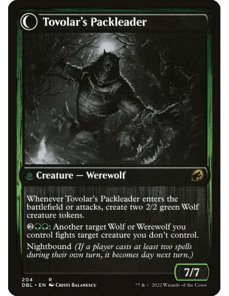 Tovolar's Huntmaster // Tovolar's Packleader - Foil